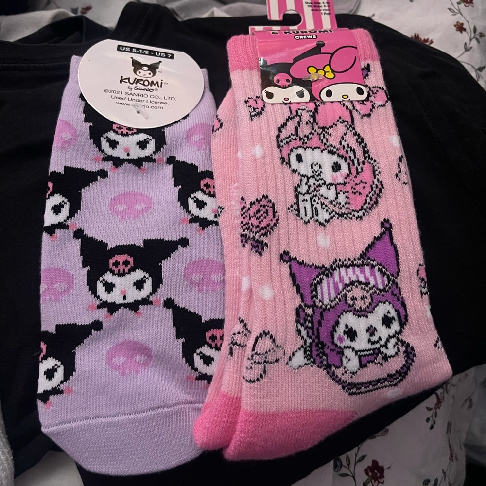 My Melody and Kuromi Sock Bundle !! Brand new tags still attached!